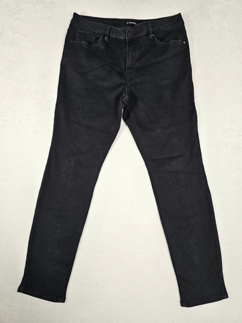 d.jeans Straight Leg Jeans in Black Waist 14